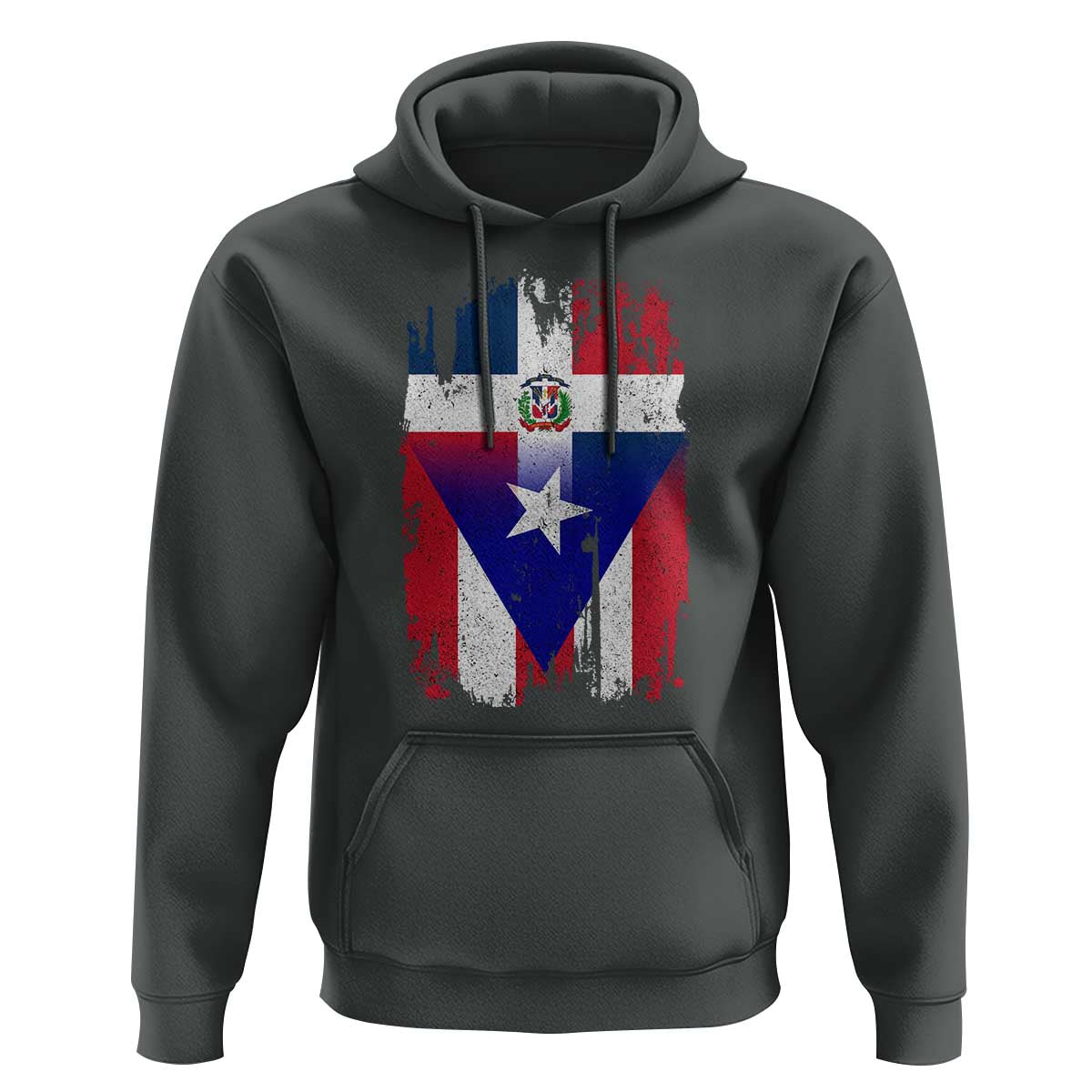 Dominican Puerto Rican Flag Hoodie Mixed Heritage Pride