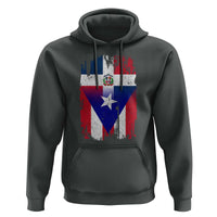 Dominican Puerto Rican Flag Hoodie Mixed Heritage Pride