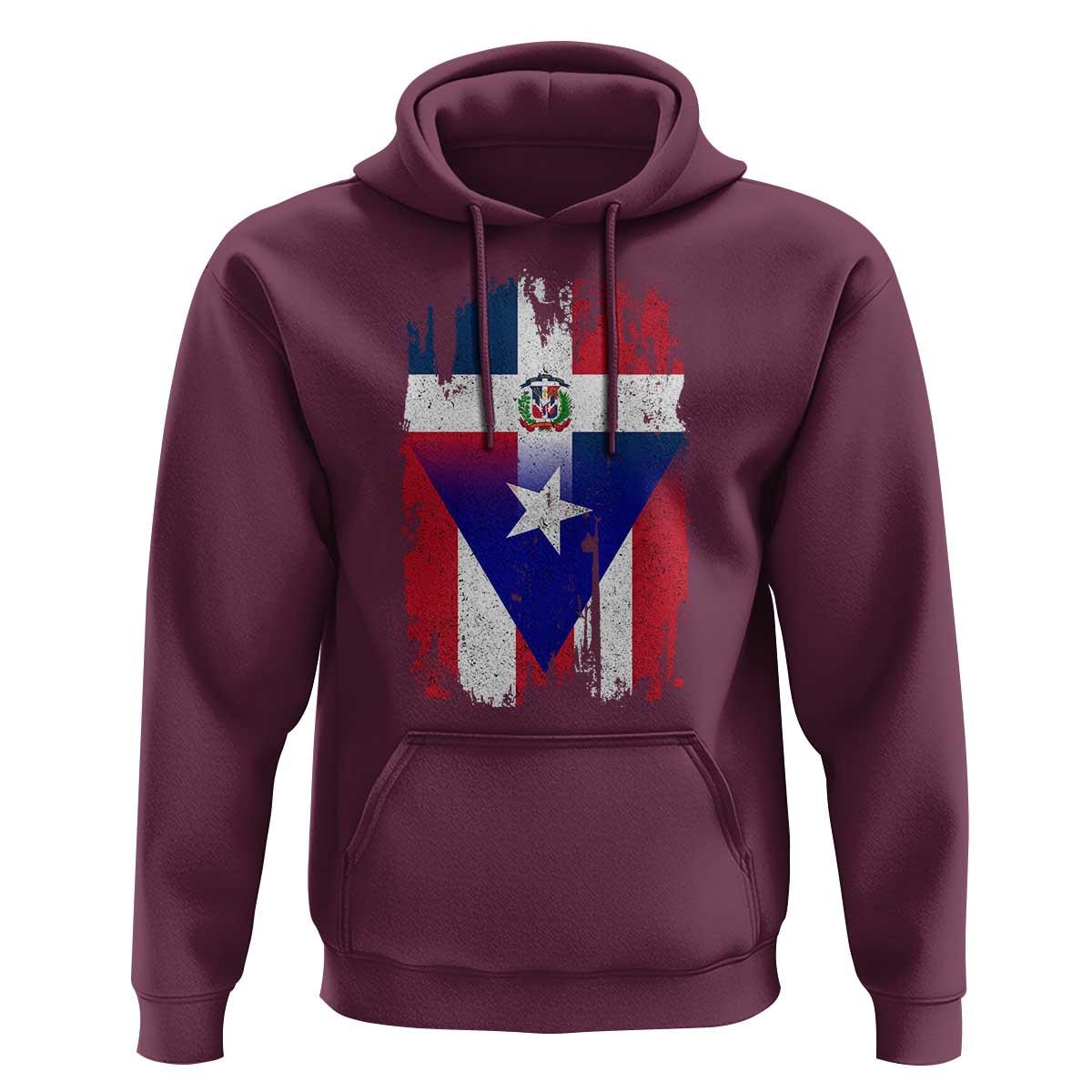 Dominican Puerto Rican Flag Hoodie Mixed Heritage Pride