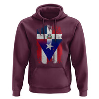 Dominican Puerto Rican Flag Hoodie Mixed Heritage Pride