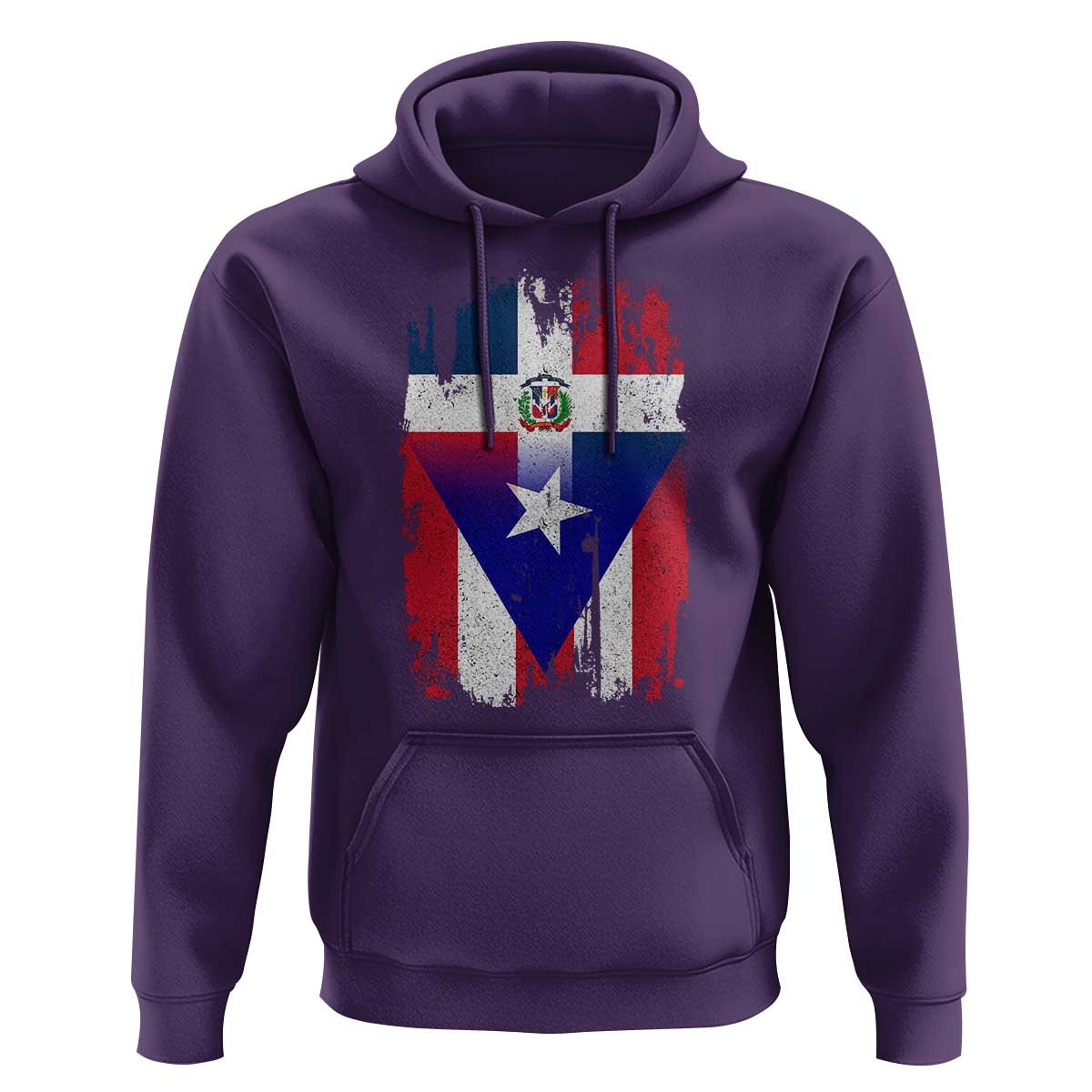 Dominican Puerto Rican Flag Hoodie Mixed Heritage Pride