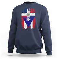 Dominican Puerto Rican Flag Sweatshirt Mixed Heritage Pride