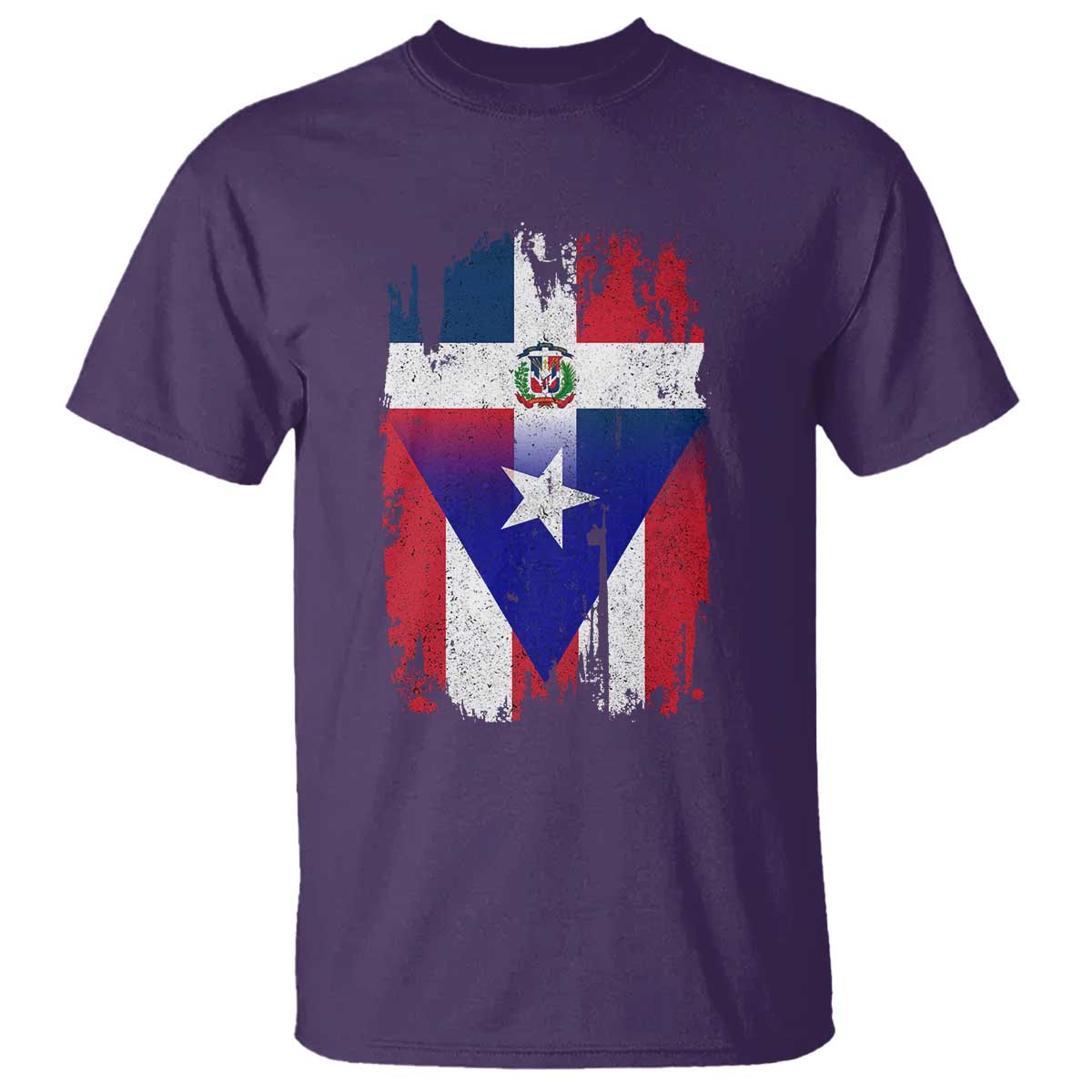 Dominican Puerto Rican Flag T Shirt Mixed Heritage Pride
