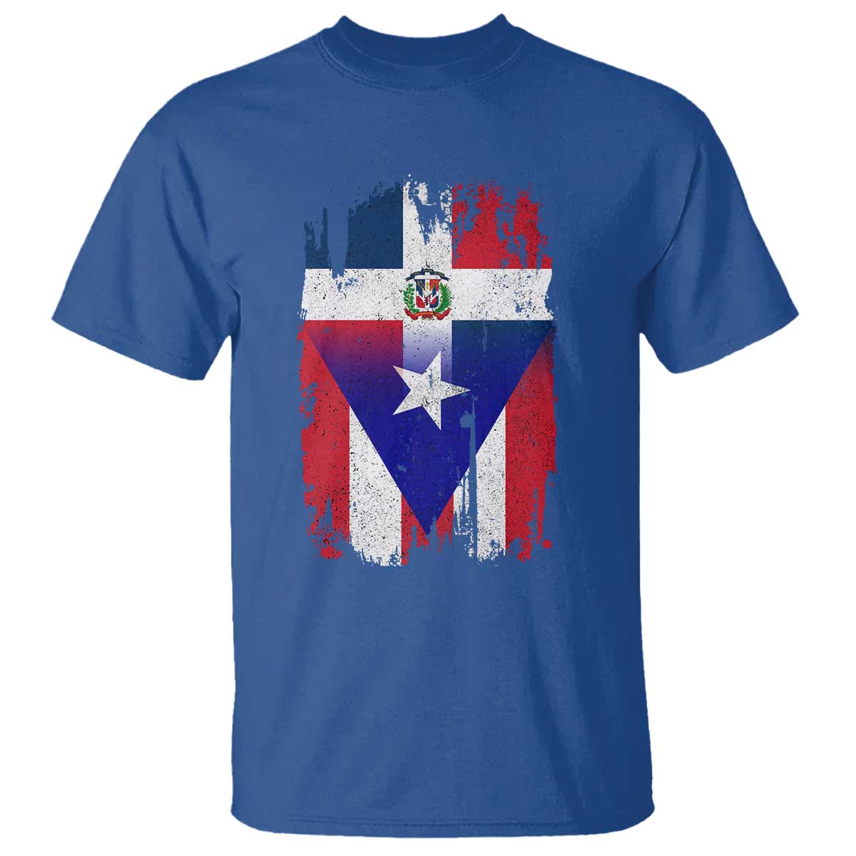 Dominican Puerto Rican Flag T Shirt Mixed Heritage Pride