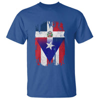 Dominican Puerto Rican Flag T Shirt Mixed Heritage Pride