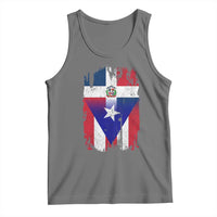 Dominican Puerto Rican Flag Tank Top Mixed Heritage Pride