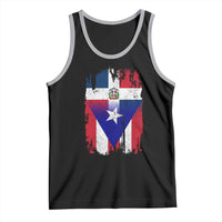 Dominican Puerto Rican Flag Tank Top Mixed Heritage Pride