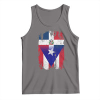 Dominican Puerto Rican Flag Tank Top Mixed Heritage Pride