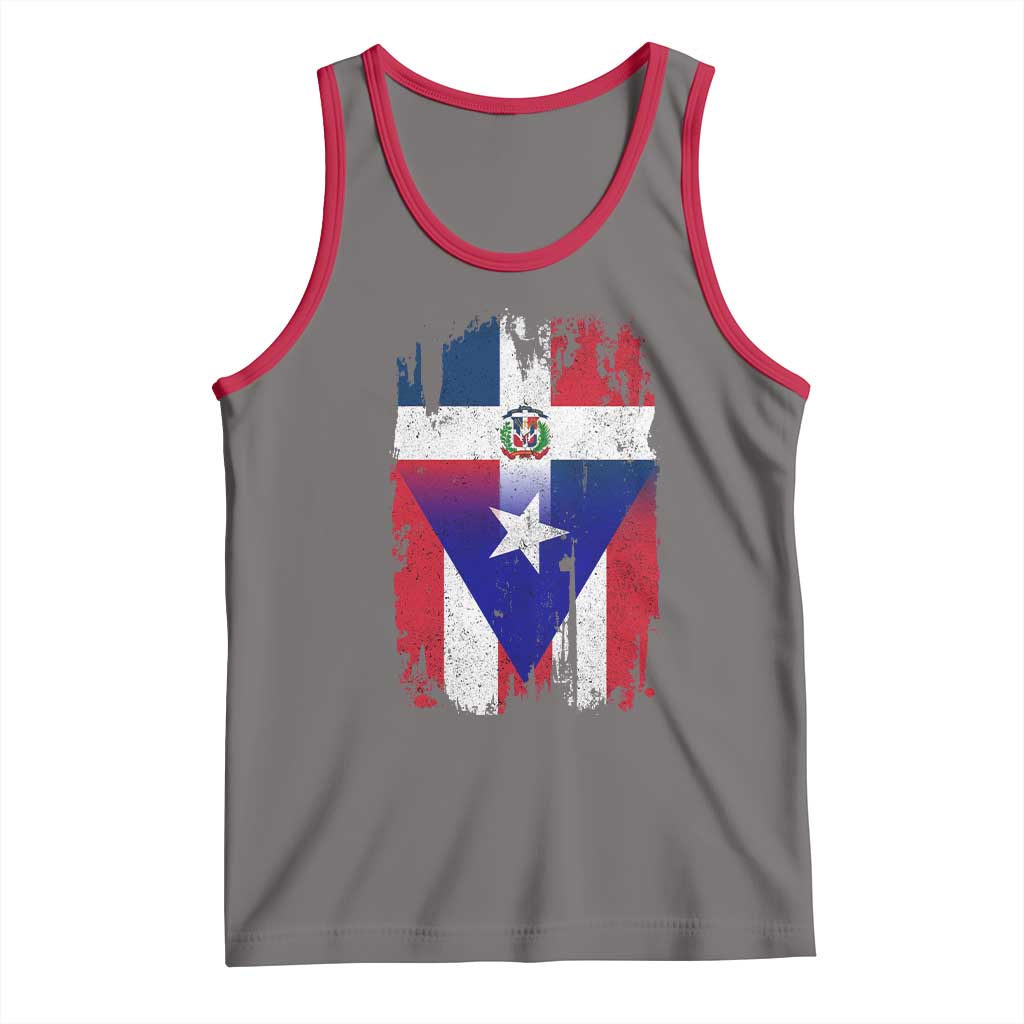Dominican Puerto Rican Flag Tank Top Mixed Heritage Pride