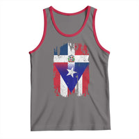Dominican Puerto Rican Flag Tank Top Mixed Heritage Pride