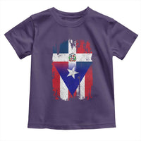 Dominican Puerto Rican Flag Toddler T Shirt Mixed Heritage Pride