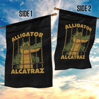 Alligator Alcatraz Florida Everglades Garden Flag Funny Political Satire Meme - Wonder Print Shop