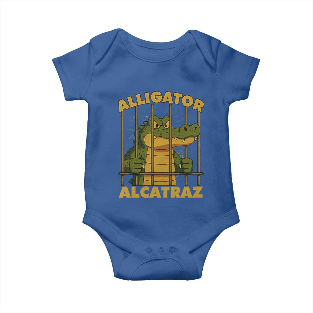 Alligator Alcatraz Florida Everglades Baby Onesie Funny Political Satire Meme - Wonder Print Shop