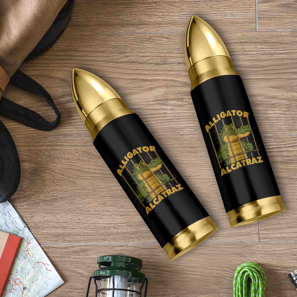 Alligator Alcatraz Florida Everglades Bullet Tumbler Funny Political Satire Meme - Wonder Print Shop