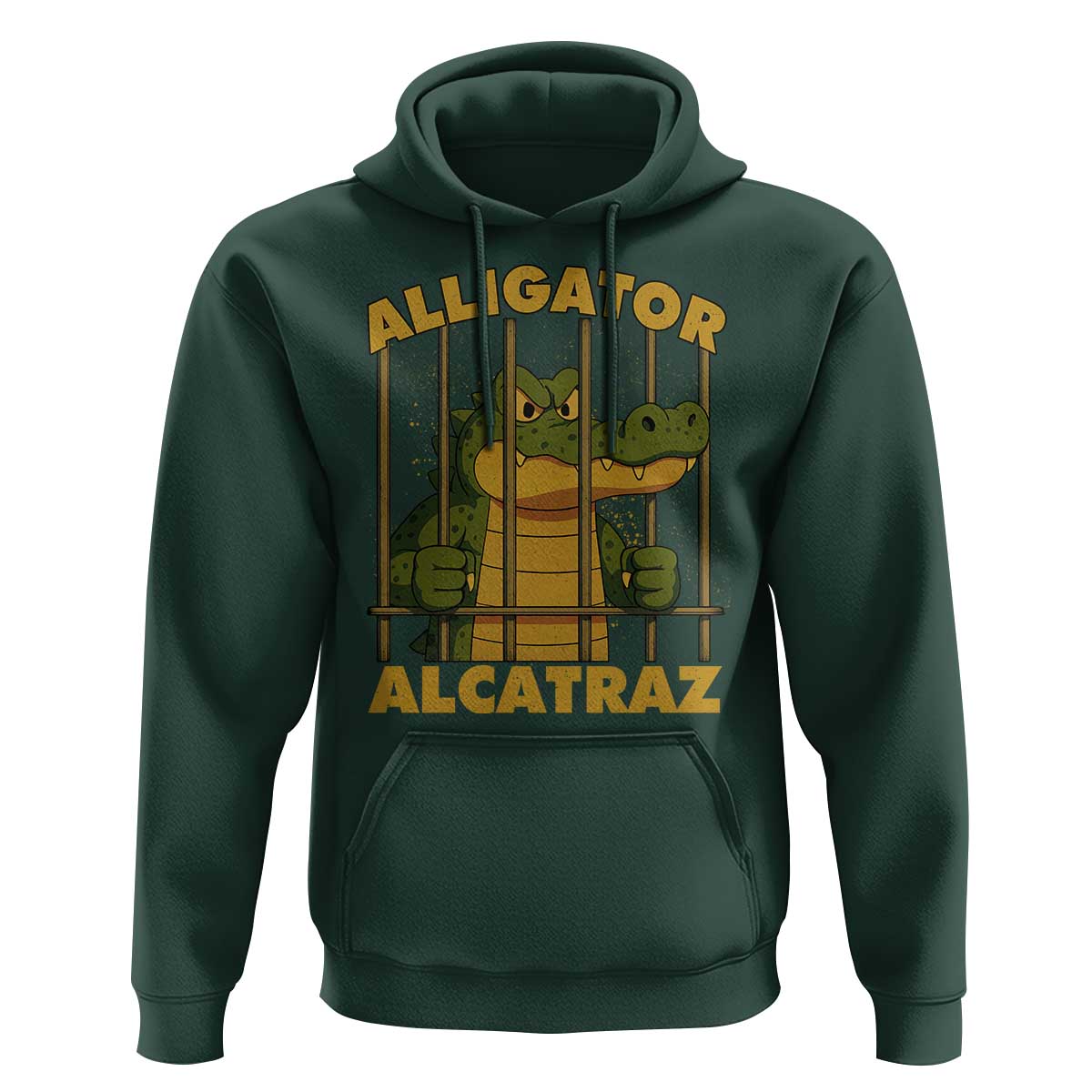 Alligator Alcatraz Florida Everglades Hoodie Funny Political Satire Meme - Wonder Print Shop