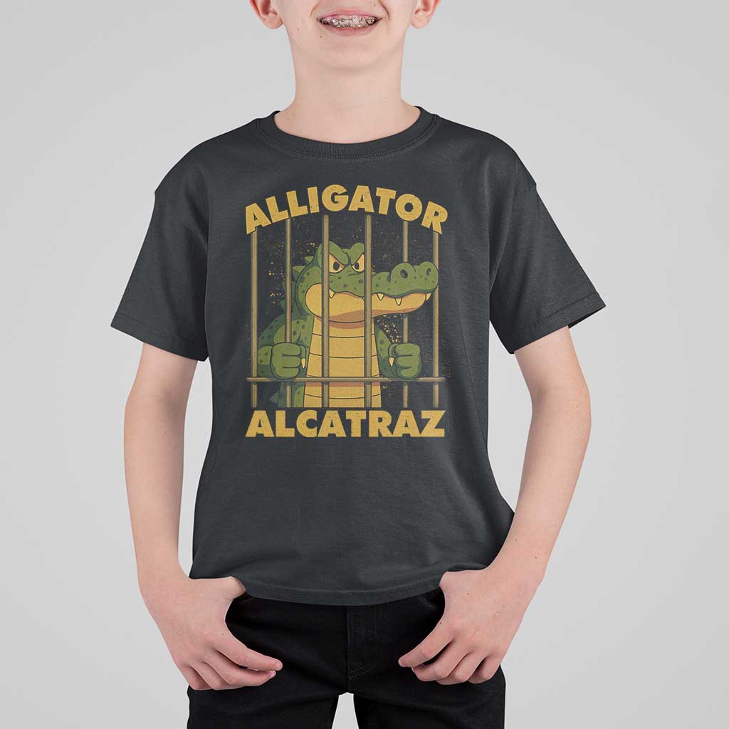 Alligator Alcatraz Florida Everglades T Shirt For Kid Funny Political Satire Meme - Wonder Print Shop
