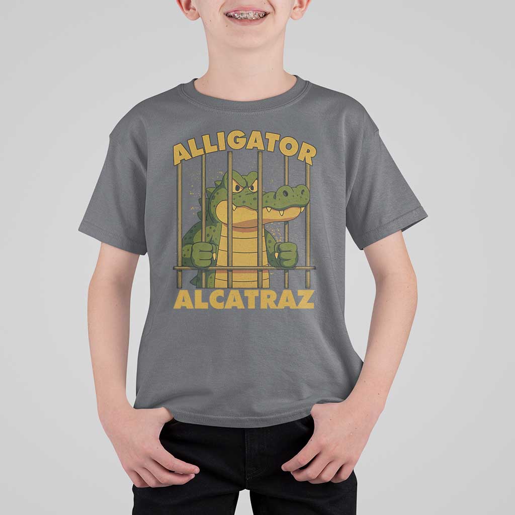 Alligator Alcatraz Florida Everglades T Shirt For Kid Funny Political Satire Meme - Wonder Print Shop