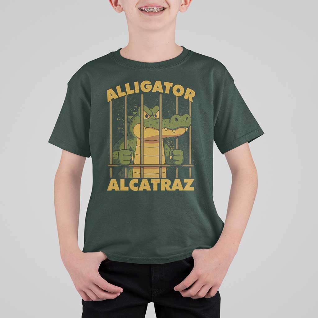 Alligator Alcatraz Florida Everglades T Shirt For Kid Funny Political Satire Meme - Wonder Print Shop