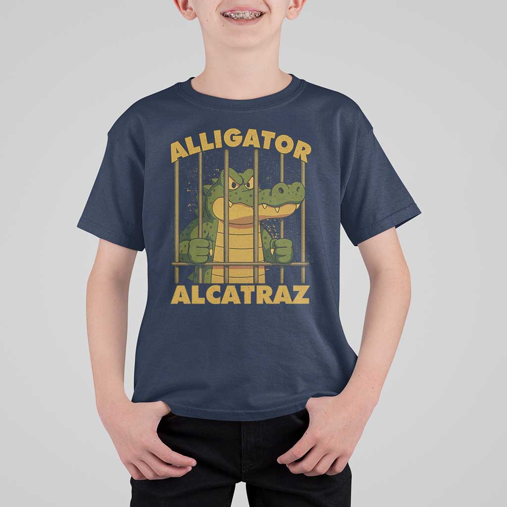 Alligator Alcatraz Florida Everglades T Shirt For Kid Funny Political Satire Meme - Wonder Print Shop