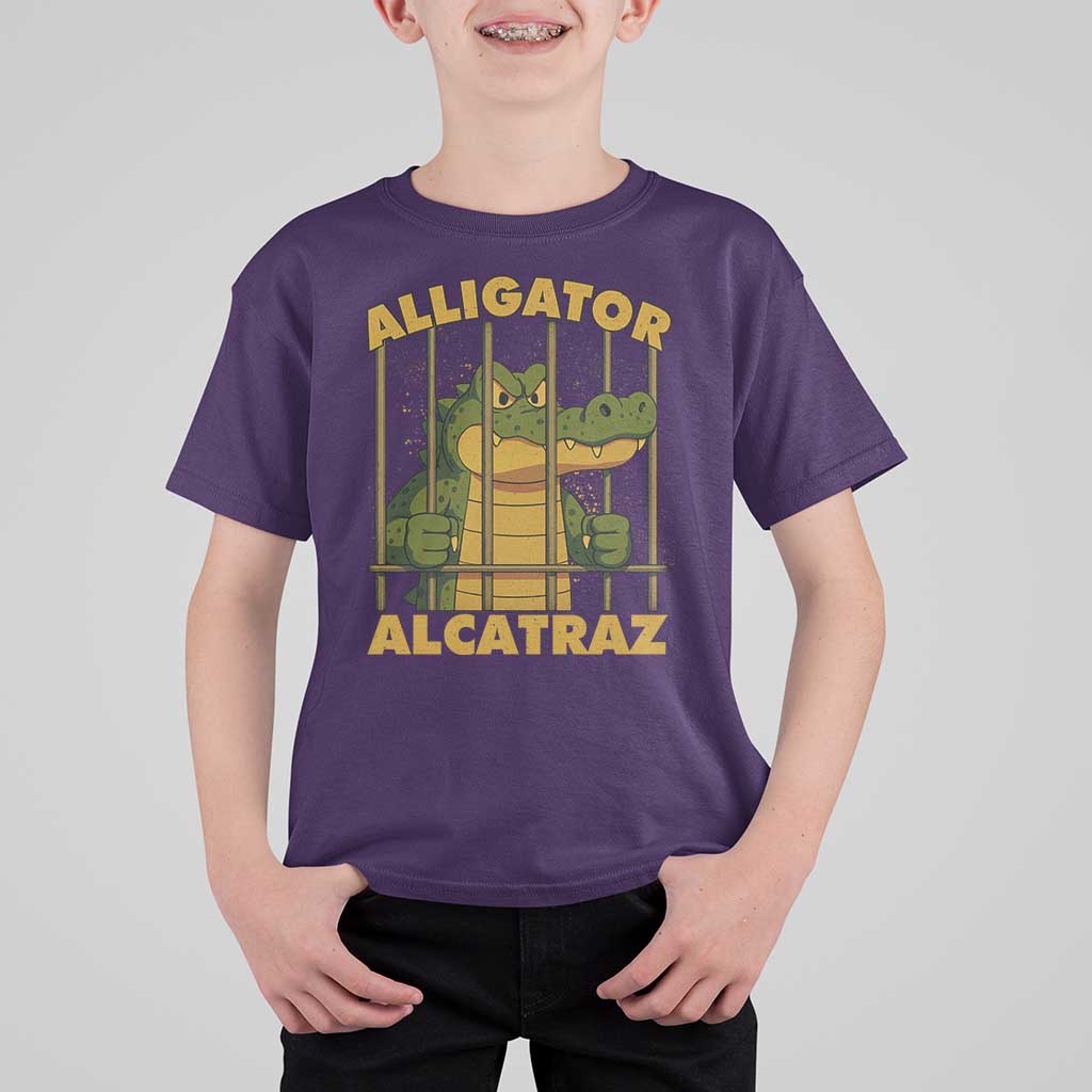 Alligator Alcatraz Florida Everglades T Shirt For Kid Funny Political Satire Meme - Wonder Print Shop