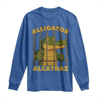 Alligator Alcatraz Florida Everglades Long Sleeve Shirt Funny Political Satire Meme - Wonder Print Shop
