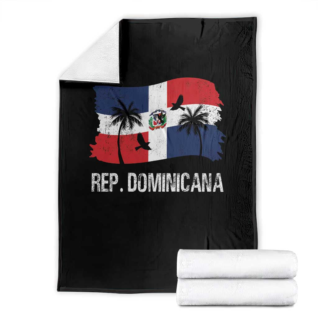 Dominican Republic Flag Throw Blanket Island Pride Caribbean Heritage - Wonder Print Shop