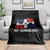 Dominican Republic Flag Throw Blanket Island Pride Caribbean Heritage - Wonder Print Shop