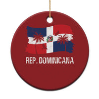 Dominican Republic Flag Christmas Ornament Island Pride Caribbean Heritage - Wonder Print Shop