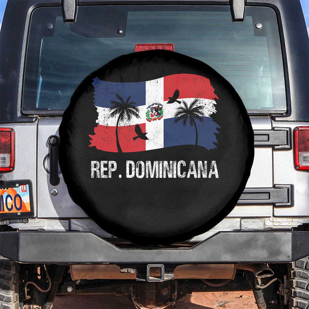 Dominican Republic Flag Spare Tire Cover Island Pride Caribbean Heritage - Wonder Print Shop