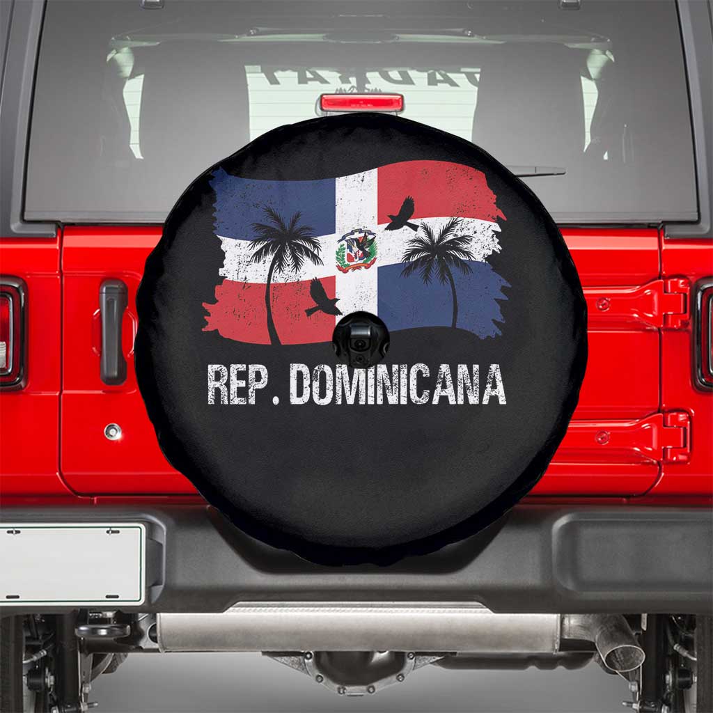 Dominican Republic Flag Spare Tire Cover Island Pride Caribbean Heritage - Wonder Print Shop