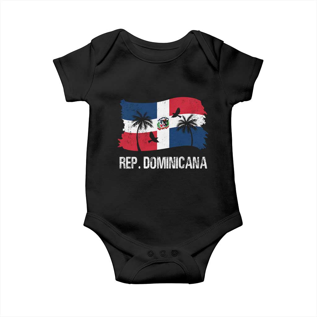 Dominican Republic Flag Baby Onesie Island Pride Caribbean Heritage - Wonder Print Shop