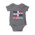 Dominican Republic Flag Baby Onesie Island Pride Caribbean Heritage - Wonder Print Shop