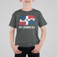 Dominican Republic Flag T Shirt For Kid Island Pride Caribbean Heritage - Wonder Print Shop