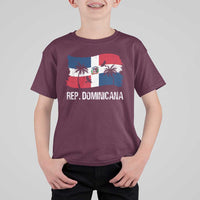 Dominican Republic Flag T Shirt For Kid Island Pride Caribbean Heritage - Wonder Print Shop