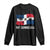 Dominican Republic Flag Long Sleeve Shirt Island Pride Caribbean Heritage - Wonder Print Shop