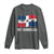 Dominican Republic Flag Long Sleeve Shirt Island Pride Caribbean Heritage - Wonder Print Shop