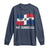 Dominican Republic Flag Long Sleeve Shirt Island Pride Caribbean Heritage - Wonder Print Shop