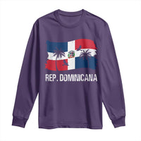 Dominican Republic Flag Long Sleeve Shirt Island Pride Caribbean Heritage - Wonder Print Shop