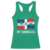 Dominican Republic Flag Racerback Tank Top Island Pride Caribbean Heritage - Wonder Print Shop