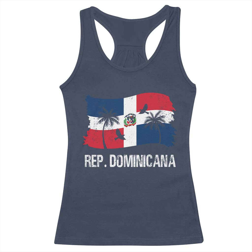 Dominican Republic Flag Racerback Tank Top Island Pride Caribbean Heritage - Wonder Print Shop