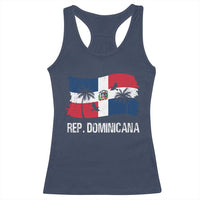 Dominican Republic Flag Racerback Tank Top Island Pride Caribbean Heritage - Wonder Print Shop