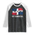 Dominican Republic Flag Raglan Shirt Island Pride Caribbean Heritage - Wonder Print Shop
