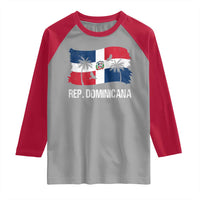 Dominican Republic Flag Raglan Shirt Island Pride Caribbean Heritage - Wonder Print Shop