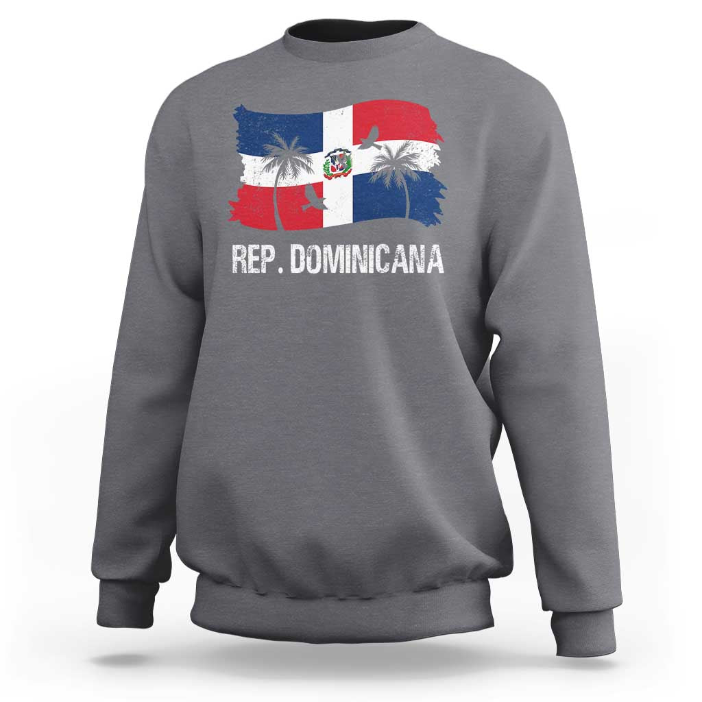 Dominican Republic Flag Sweatshirt Island Pride Caribbean Heritage - Wonder Print Shop