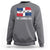 Dominican Republic Flag Sweatshirt Island Pride Caribbean Heritage - Wonder Print Shop