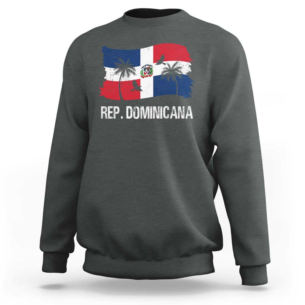 Dominican Republic Flag Sweatshirt Island Pride Caribbean Heritage - Wonder Print Shop