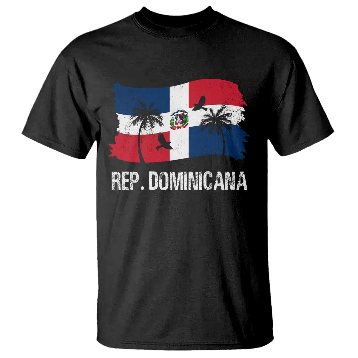 Dominican Republic Flag T Shirt Island Pride Caribbean Heritage - Wonder Print Shop