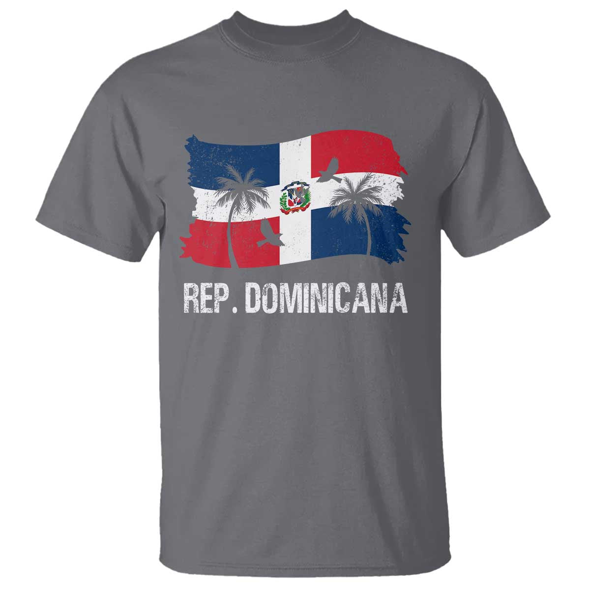 Dominican Republic Flag T Shirt Island Pride Caribbean Heritage - Wonder Print Shop
