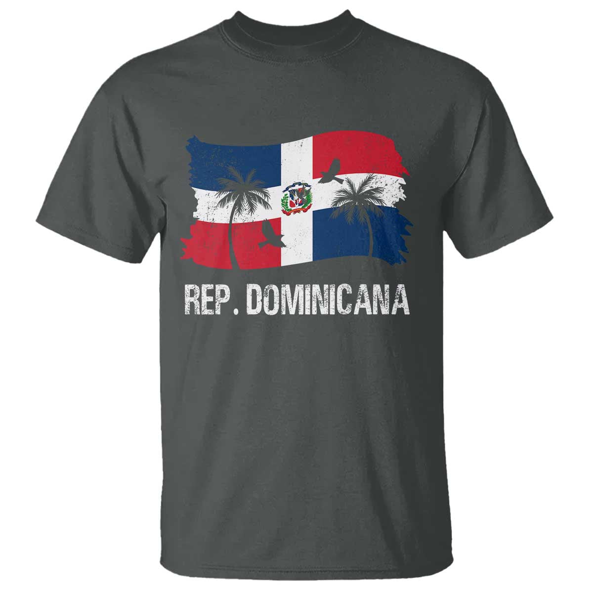 Dominican Republic Flag T Shirt Island Pride Caribbean Heritage - Wonder Print Shop