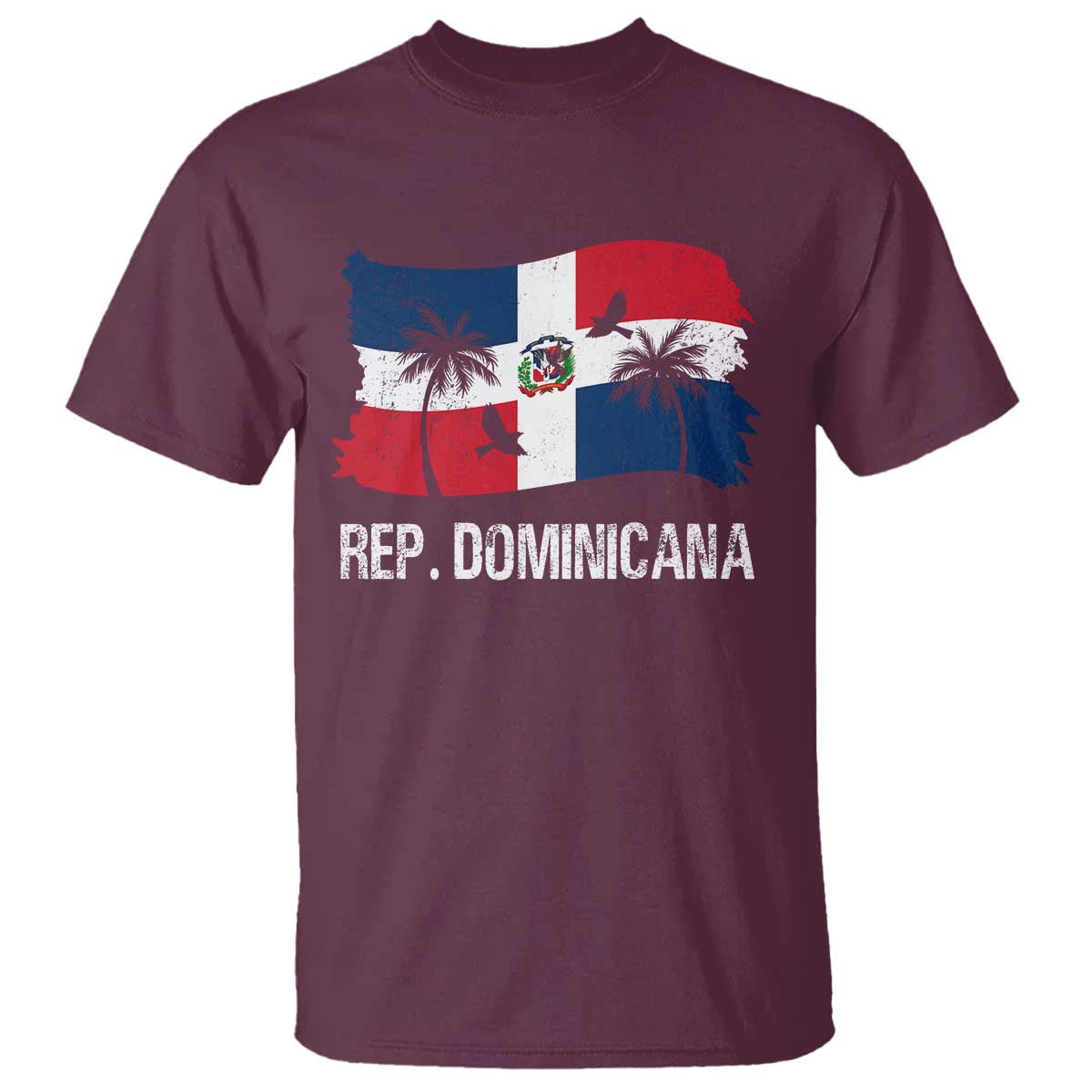Dominican Republic Flag T Shirt Island Pride Caribbean Heritage - Wonder Print Shop